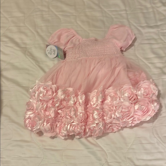 Nannette Pink Ruffled Tiered Baby Dress - Picture 5 of 5